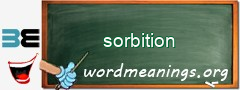 WordMeaning blackboard for sorbition